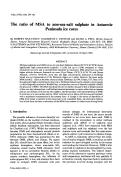 Cover page: The ratio of MSA to non-sea-salt sulphate in Antarctic Peninsula ice cores