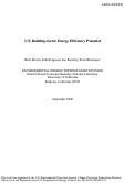 Cover page: U.S. Building-Sector Energy Efficiency Potential