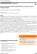 Cover page: Psoriasis Severity and Cardiometabolic Risk Factors in a Representative US National Study