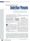 Cover page: Design guidelines for underfloor air supply plenums