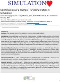 Cover page: Identification of a Human Trafficking Victim: A Simulation