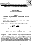 Cover page: Catalan Numbers, Riccati Equations and Convergence