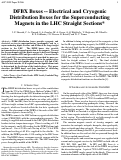 Cover page: DFBX boxes -- electrical and cryogenic distribution boxes for the superconducting magnets 
in the LHC straight sections