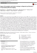 Cover page: Impact of incomplete ventricular coverage on diagnostic performance of myocardial perfusion imaging