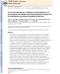 Cover page: Tissue transglutaminase contributes to the pathogenesis of preeclampsia and stabilizes placental angiotensin receptor type 1 by ubiquitination-preventing isopeptide modification.