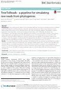 Cover page: TreeToReads - a pipeline for simulating raw reads from phylogenies