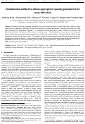 Cover page: Optimization method to obtain appropriate spacing parameters for crop cultivation