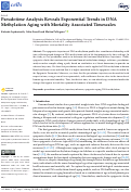 Cover page: Pseudotime Analysis Reveals Exponential Trends in DNA Methylation Aging with Mortality Associated Timescales