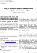 Cover page: Smart-use of fertilizers to manage spider mites (Acari: Tetrachynidae) and other arthropod pests