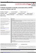 Cover page: X-linked myotubular myopathy associated with an MTM1 variant in a Maine coon cat.