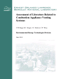 Cover page: Assessment of Literature Related to Combustion Appliance Venting Systems