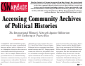 Cover page: Accessing Community Archives of Political Histories