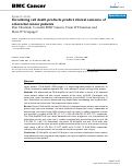 Cover page: Circulating cell death products predict clinical outcome of colorectal cancer patients