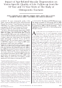 Cover page: Impact of Age-Related Macular Degeneration on Vision-Specific Quality of Life: Follow-up from the 10-Year and 15-Year Visits of The Study of Osteoporotic Fractures