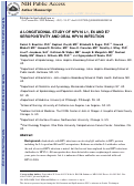 Cover page: A Longitudinal Study of Human Papillomavirus 16 L1, E6, and E7 Seropositivity and Oral Human Papillomavirus 16 Infection