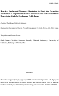 Cover page: Reactive geothermal transport simulation to study the formation 
mechanism of impermeable barrier between acidic and neutral fluid zones in the 
Onikobe Geothermal Field, Japan