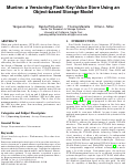 Cover page: Muninn: A versioning flash key-value store using an object-based storage model