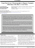 Cover page: Using Point-of-care Ultrasonography to Diagnose Traumatic Arthrotomy of the Knee: A Case Series