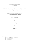 Cover page: The End of the Plantations and the Transformation of Indigenous Society in Highland Chiapas, Mexico, 1974-2009