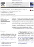 Cover page: Sensitivity to Madden-Julian Oscillation variations on heavy precipitation over the contiguous United States