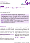 Cover page: Comparison of Endoscopic Ultrasound Biopsy Needles for Endoscopic Ultrasound-Guided Liver Biopsy