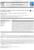 Cover page: Investigation of alternative metrics to quantify PM mass emissions from light duty vehicles