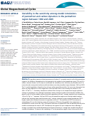 Cover page: Variability in the sensitivity among model simulations of permafrost and carbon dynamics in the permafrost region between 1960 and 2009