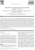 Cover page: Disregulation of proopiomelanocortin and contagious maladaptive behavior