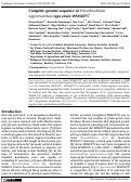 Cover page: Complete genome sequence of Mesorhizobium opportunistum type strain WSM2075(T.).