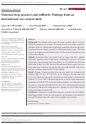 Cover page: Maternal sleep practices and stillbirth: Findings from an international case‐control study