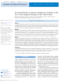 Cover page: Economic Burden of Chronic Lymphocytic Leukemia in the Era of Oral Targeted Therapies in the United States