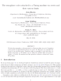 Cover page: The semaphore codes attached to a Turing machine via resets and their various limits