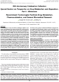 Cover page: Recombinant Technologies Facilitate Drug Metabolism, Pharmacokinetics, and General Biomedical Research