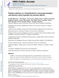 Cover page: Pupillary dilations in a Target/Distractor visual task paradigm and attention deficit hyperactivity disorder (ADHD).