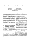 Cover page: Distributed Representation and Parallel Processing of Recursive Structures