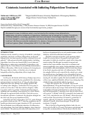 Cover page: Catatonia Associated with Initiating Paliperidone Treatment