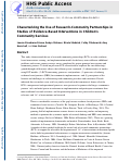 Cover page: Characterizing Shared and Unique Implementation Influences in Two Community Services Systems for Autism: Applying the EPIS Framework to Two Large-Scale Autism Intervention Community Effectiveness Trials