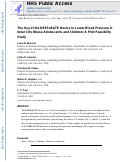 Cover page: The Use of the RESPeRATE Device to Lower Blood Pressure in Inner City Obese Adolescents and Children: A Pilot Feasibility Study