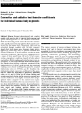 Cover page: Convective and radiative heat transfer coefficients for individual human body segments