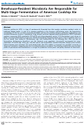 Cover page: Brewhouse-Resident Microbiota Are Responsible for Multi-Stage Fermentation of American Coolship Ale