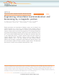 Cover page: Engineering intracellular biomineralization and biosensing by a magnetic protein