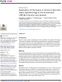 Cover page: Application of the Sepsis-3 criteria to describe sepsis epidemiology in the Amsterdam UMCdb intensive care dataset.