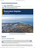 Cover page of UCSB Restoration Register - January 2026