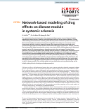 Cover page: Network-based modeling of drug effects on disease module in systemic sclerosis
