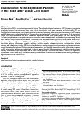 Cover page: Elucidation of Gene Expression Patterns in the Brain after Spinal Cord Injury.