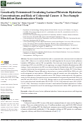 Cover page: Genetically Determined Circulating Lactase/Phlorizin Hydrolase Concentrations and Risk of Colorectal Cancer: A Two-Sample Mendelian Randomization Study.