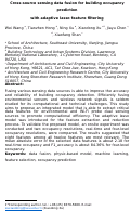 Cover page: Cross-source sensing data fusion for building occupancy prediction with adaptive lasso feature filtering