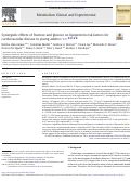 Cover page: Synergistic effects of fructose and glucose on lipoprotein risk factors for cardiovascular disease in young adults