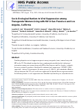 Cover page: Socio-ecological Barriers to Viral Suppression Among Transgender Women Living with HIV in San Francisco and Los Angeles, California