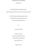 Cover page: Motivated disbelief in immigration policy: When disagreeing with the solution means denying the problem